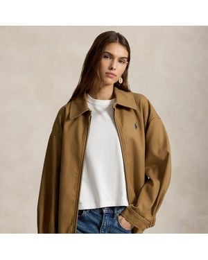 Polo Ralph Lauren Oversize Cotton Windbreaker - Brown