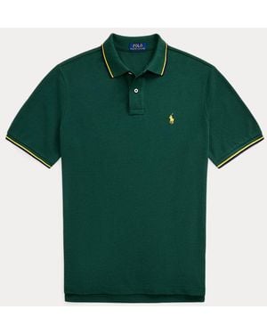 Polo Ralph Lauren Custom Slim Fit Mesh Polo Shirt - Green