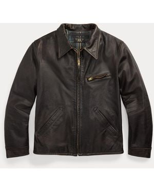 RRL Leather Jacket - Black