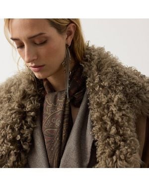 Ralph Lauren Foulard in cashmere con fagiani - Marrone