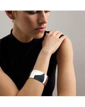 Ralph Lauren Plated Wide Hinge Bangle - Natural