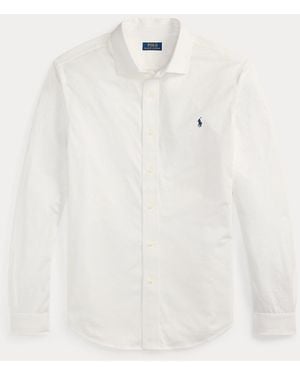 Polo Ralph Lauren Jersey Spread-Collar Shirt - White