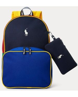 Polo Ralph Lauren Ralph Lauren Boy's Color-Blocked Backpack & Lunch Tote Set - Blue
