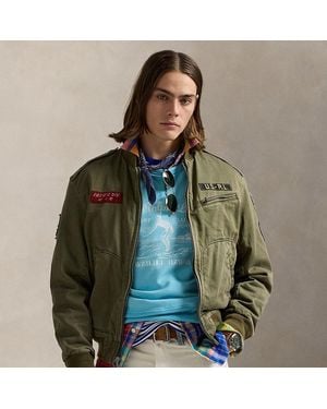 Polo Ralph Lauren Sateen Flight Jacket - Green