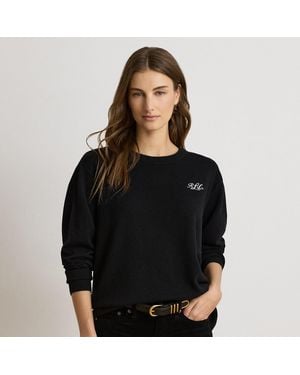 Ralph Lauren Jersey De Cachemira Con Cuello Redondo - Negro