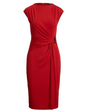 Ralph Lauren Abito in jersey con maniche ad aletta - Rosso