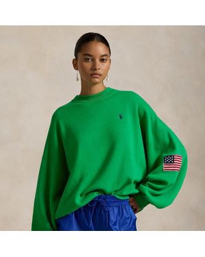 Polo Ralph Lauren Oversize Logo Fleece Crewneck - Green