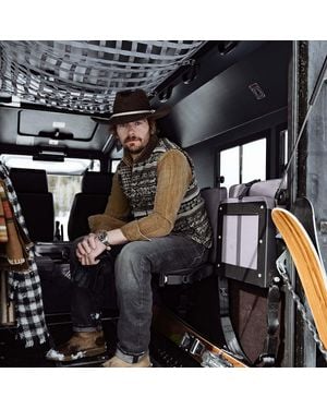 RRL Wendbare Weste Aus Jacquard - Schwarz