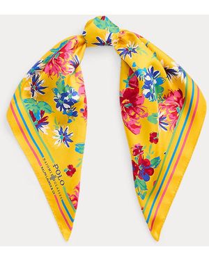 Polo Ralph Lauren Foulard PRL x Naiomi Glasses in seta - Giallo