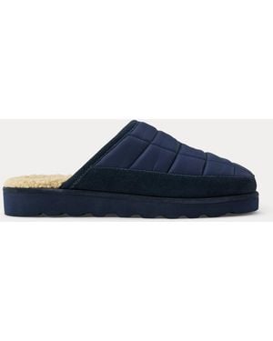 Polo Ralph Lauren Slipper Reade Mit Wildlederbesatz - Blau
