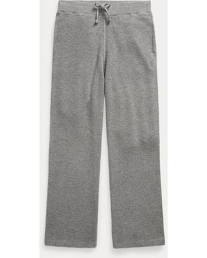 Polo Ralph Lauren Waffle-Knit Wool-Cotton Trouser - Grey