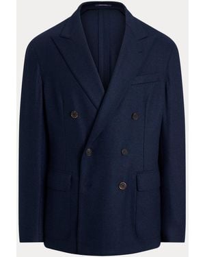 Ralph Lauren Chaqueta Informal Hadley Con Cachemira - Azul