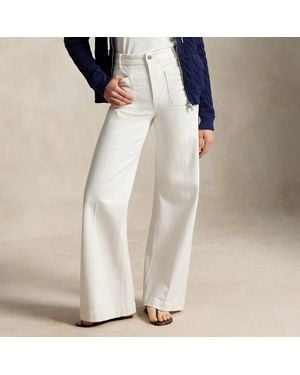 Polo Ralph Lauren Denim Beaton Trousers - White