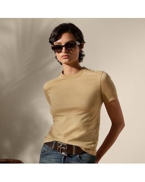 Ralph Lauren Ralph Lauren Hallie Cotton Jersey Tee - Natural