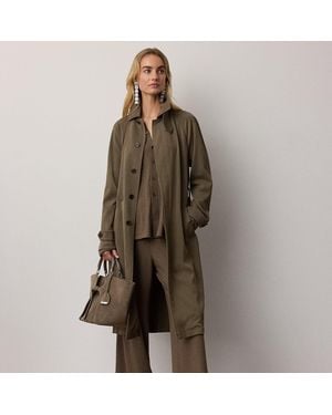 Ralph Lauren Matthews Wool Covert Coat - Brown