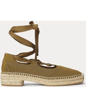Polo Ralph Lauren Grosgrain Lace-Up Espadrille - Natural