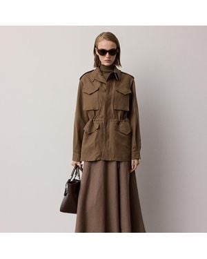Ralph Lauren Falda Kenzie De Lino - Marrón