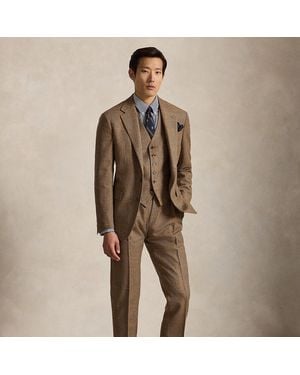 Polo Ralph Lauren Polo Tailored Glen Plaid 3-Piece Suit - Brown