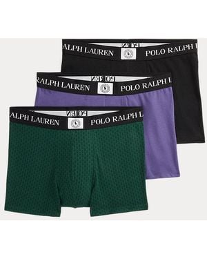Polo Ralph Lauren Classic Stretch Cotton Boxer 3-Pack - Green