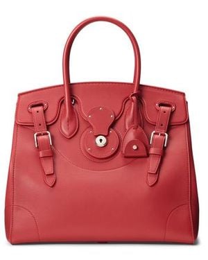 Ralph Lauren Borsa Ricky 33 in vitello ultra morbido - Rosso