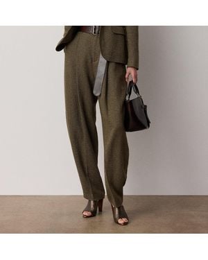 Ralph Lauren Harlo Broken-Twill Trouser - Green