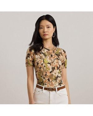 Ralph Lauren Maglia in misto cotone a fiori - Giallo