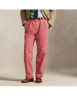 Polo Ralph Lauren Whitman Relaxed Fit Pleated Trouser - Red