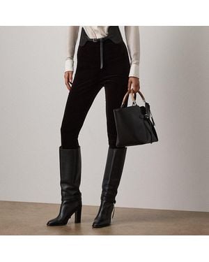 Ralph Lauren Leggings Ryann in velluto stretch - Nero