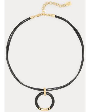 Ralph Lauren Plated Padlock Pendant Necklace - Metallic