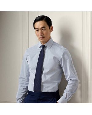Ralph Lauren Striped Poplin Shirt - Blue