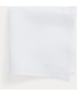 Ralph Lauren Einstecktuch Aus Leinen - Weiß