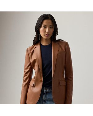 Ralph Lauren Parker Lambskin Jacket - Brown