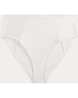 Ralph Lauren High-Rise Satin Brief - White