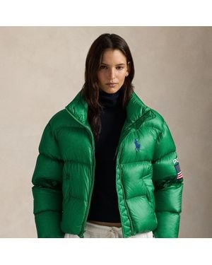 Polo Ralph Lauren Flag Mid-Weight Down Puffer Jacket - Green