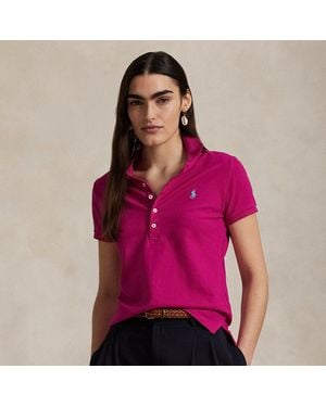 Polo Ralph Lauren Slim Fit Stretch Polo Shirt - Pink