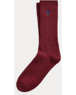 Polo Ralph Lauren Calze sportive in misto cotone con pony - Rosso