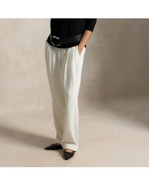 Polo Ralph Lauren Pleated Tailored Trousers - White