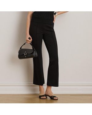 Ralph Lauren Twill Flare Ankle Pant - Black