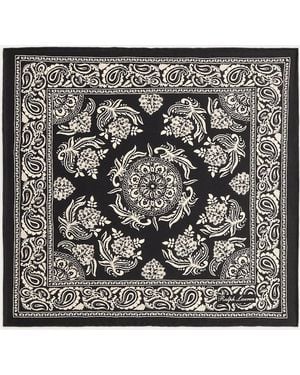 Ralph Lauren Print Silk Pocket Square - Metallic