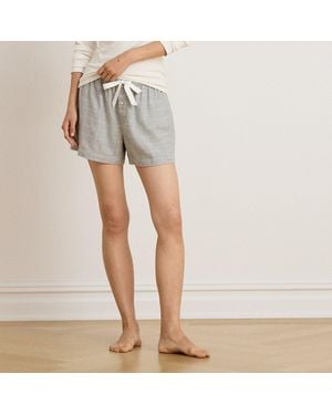 Ralph Lauren Windowpane Brushed Twill Pj Boxer Short - Blue