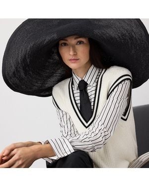 Ralph Lauren Hemp-Blend Wide-Brim Hat - Black