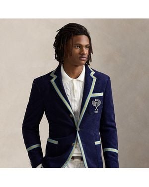 Polo Ralph Lauren Blazer Polo Soft Tailored in spugna - Blu