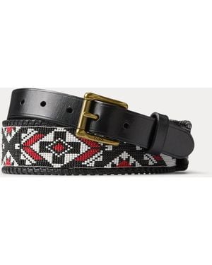 Polo Ralph Lauren Prl X Tópa 4 Winds Beaded Belt - Black