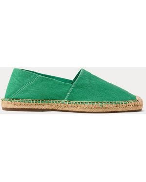 Polo Ralph Lauren Cevio Washed Canvas Espadrille - Green