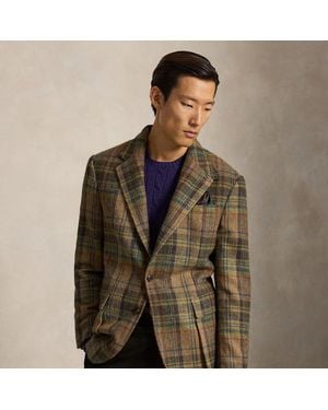 Polo Ralph Lauren Karierte Tweedjacke Rl67 - Braun