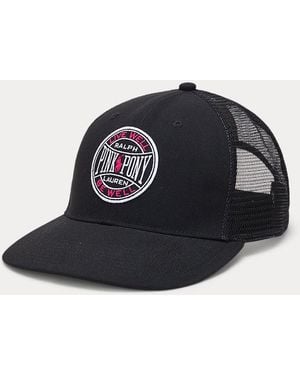 Polo Ralph Lauren Pony Twill Trucker Cap - Black