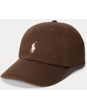 Ralph Lauren The Iconic Cotton Chino Ball Cap - Brown
