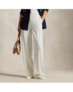 Ralph Lauren Satin Wide-Leg Trouser - White