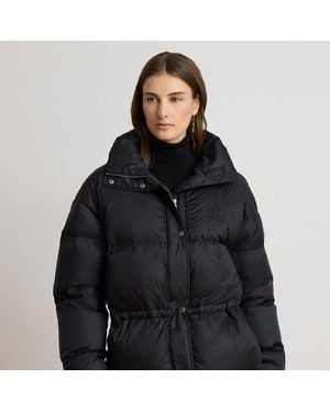 Ralph Lauren Quilted Funnelneck Down Coat - Black