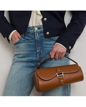 Ralph Lauren Ralph Lauren Leather Medium Tasha East-West Bag - Blue